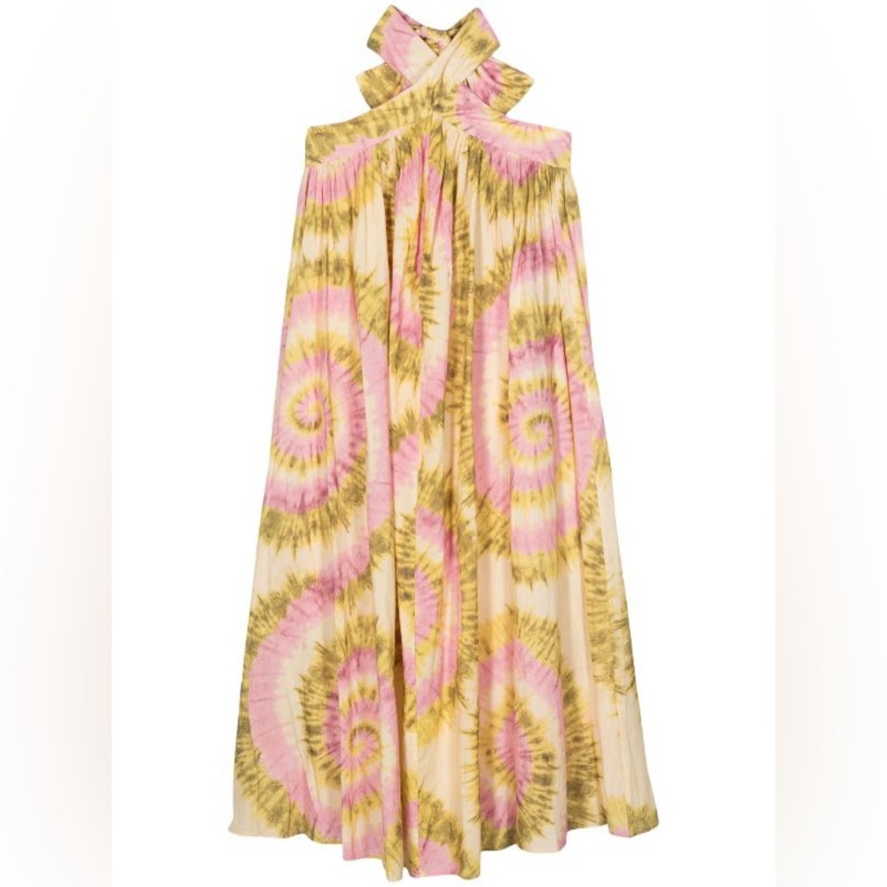 ALEMAIS Flash Tie Neck Midi Dress - Picture 5 of 5
